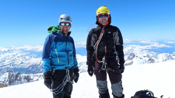 Au sommet du Mont Blanc