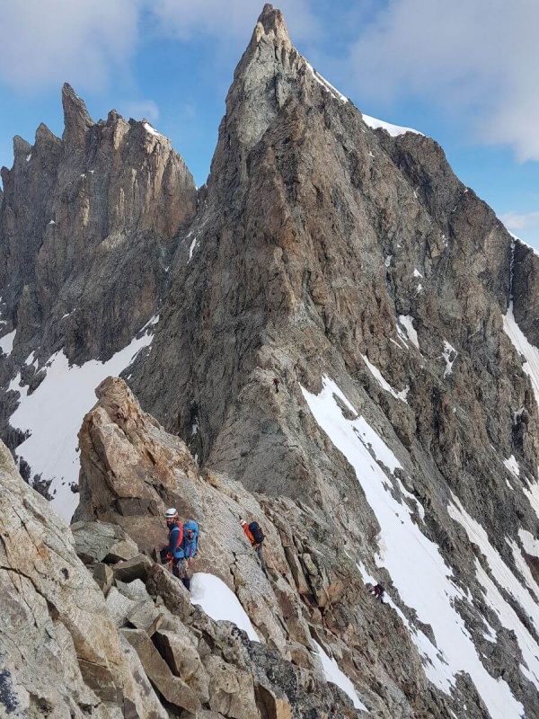 Les arêtes de la Meije, le Doigt de Dieu et la Meije Orientale