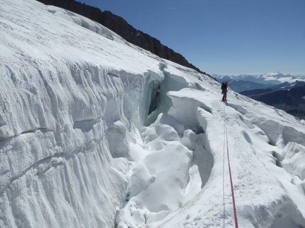 sur le glacier des Glaciers