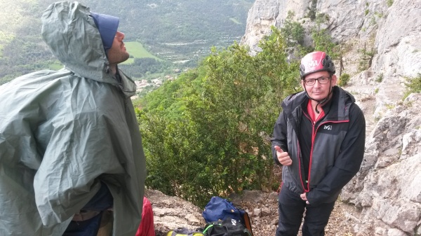 A l'abri au secteur du Puy, Guilhem découvre que les voies sont un peu... raides