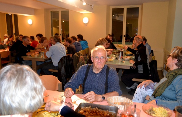 Diner au Moulin, Marcel maître en geologie (entre autre)...