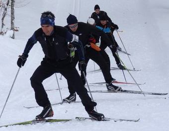 Course poursuite Pas de patineur